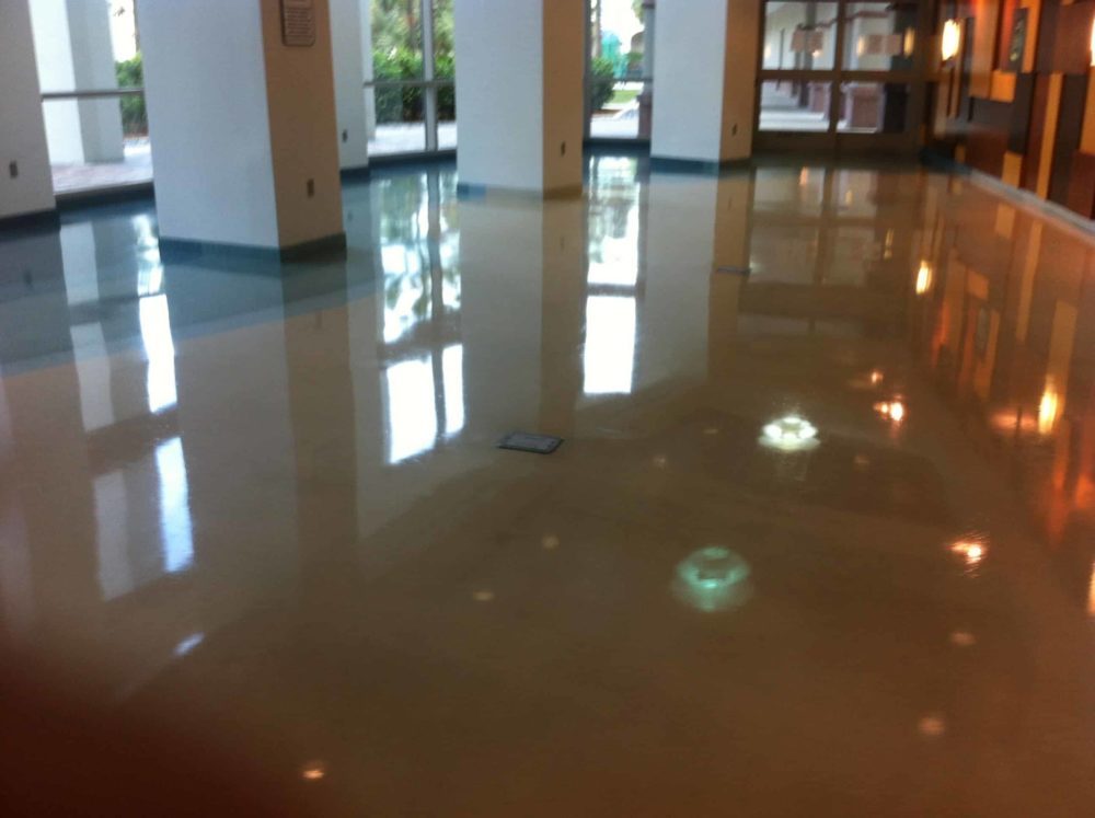 Commercial terrazzo restoration done by SafeDry