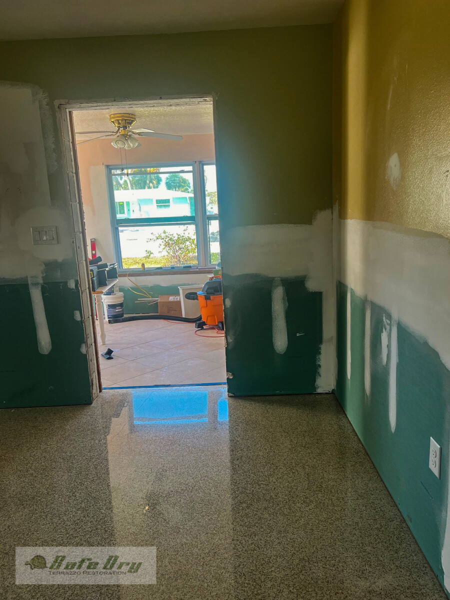 Flooded Terrazzo Floors