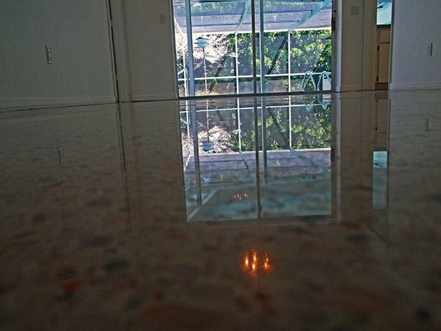 SafeDry Terrazzo Restoration diamond polished this floor in North Port Florida